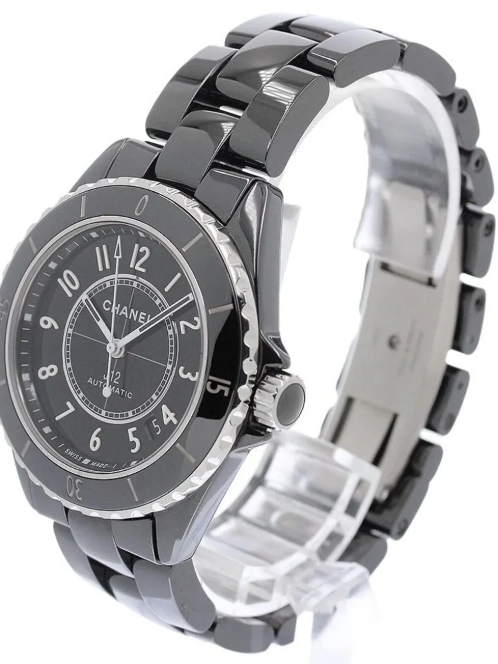 CHANEL J12 H5697 Black ceramic date black Dial Automatic Men's Watch_959755